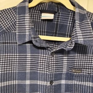 Columbia Men's Blue Checkered Shirt